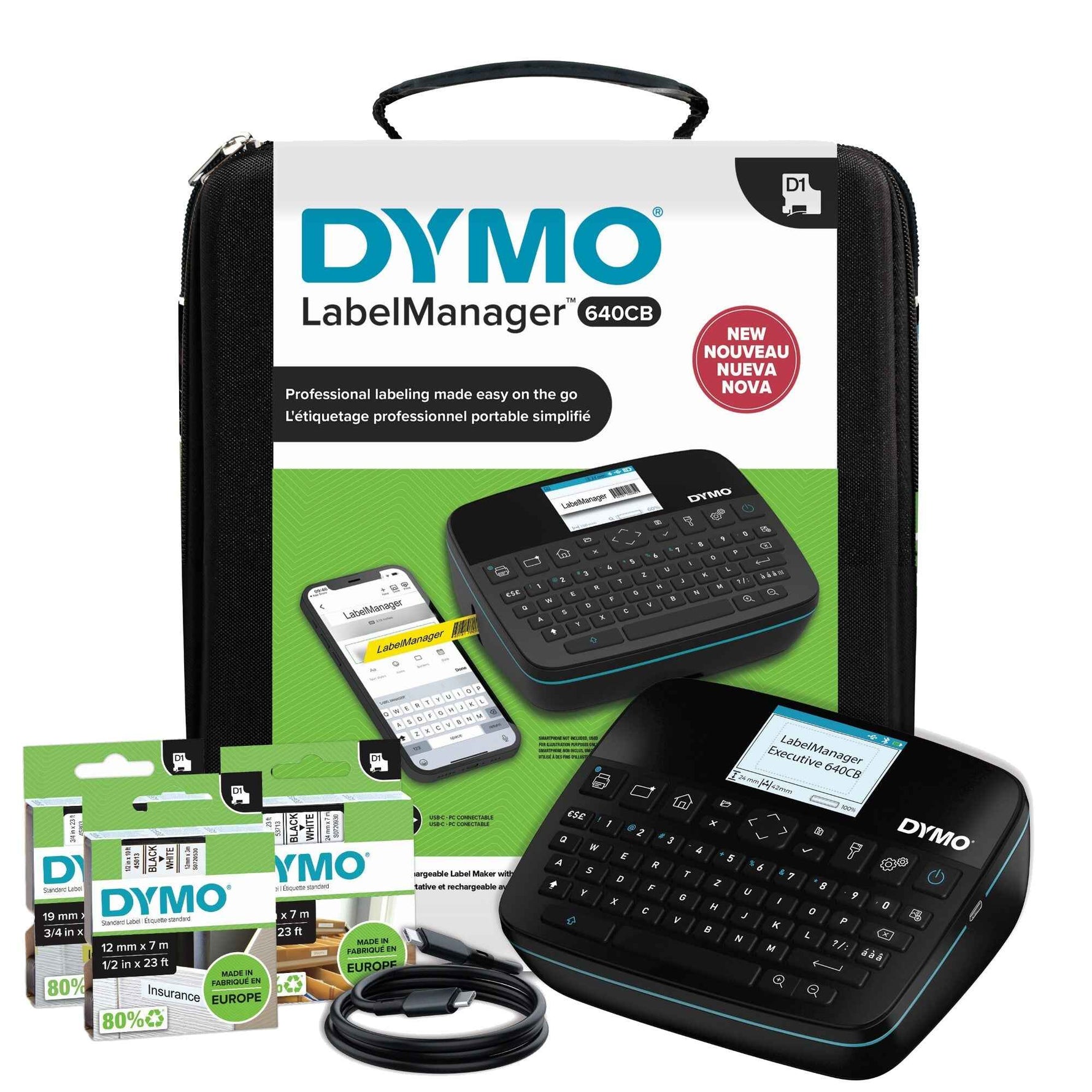DYMO® Beschriftungsgerät LabelManager® Executive 640 CB mit Koffer