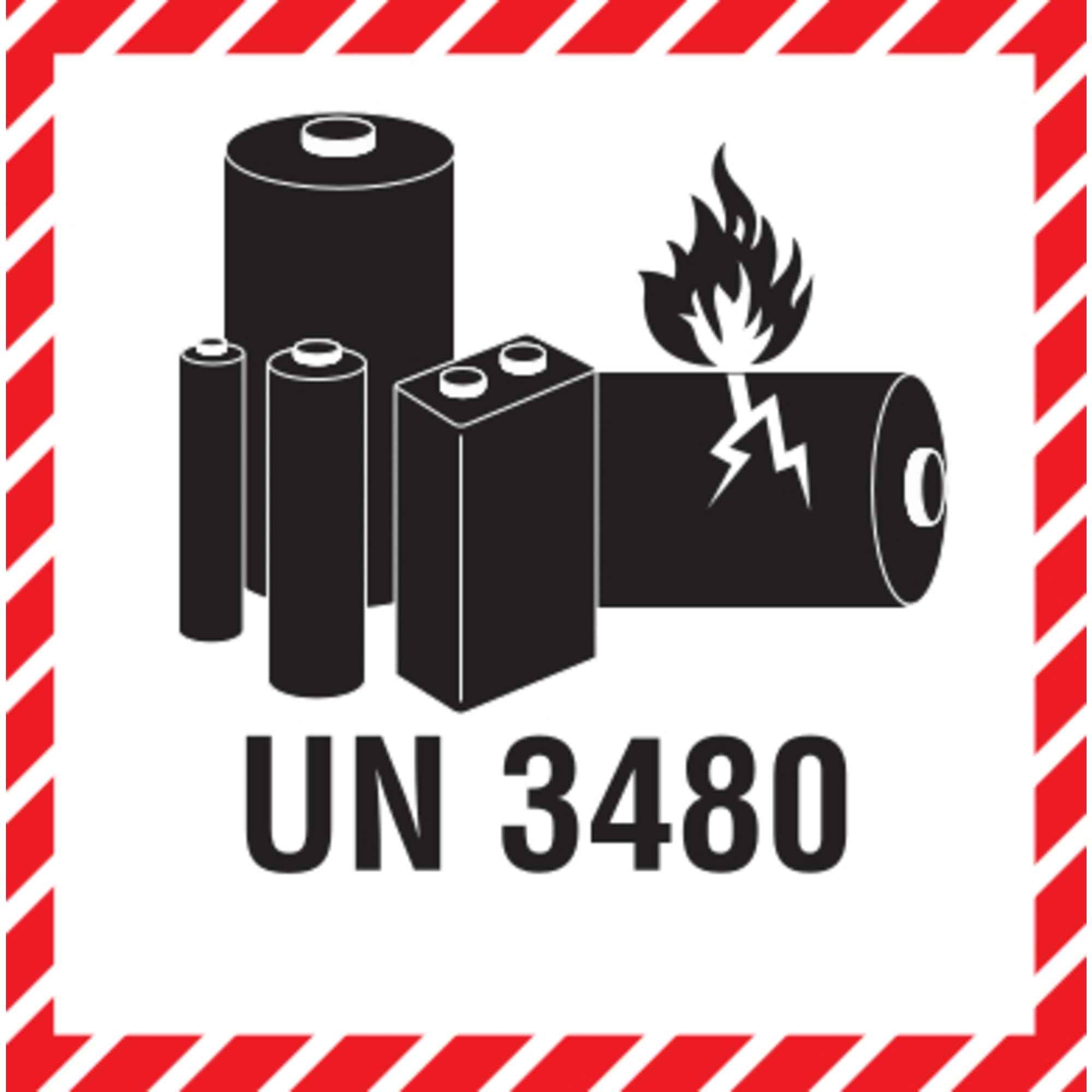 DR-Label Hinweisetikett Batterielabel