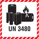 DR-Label Hinweisetikett Batterielabel