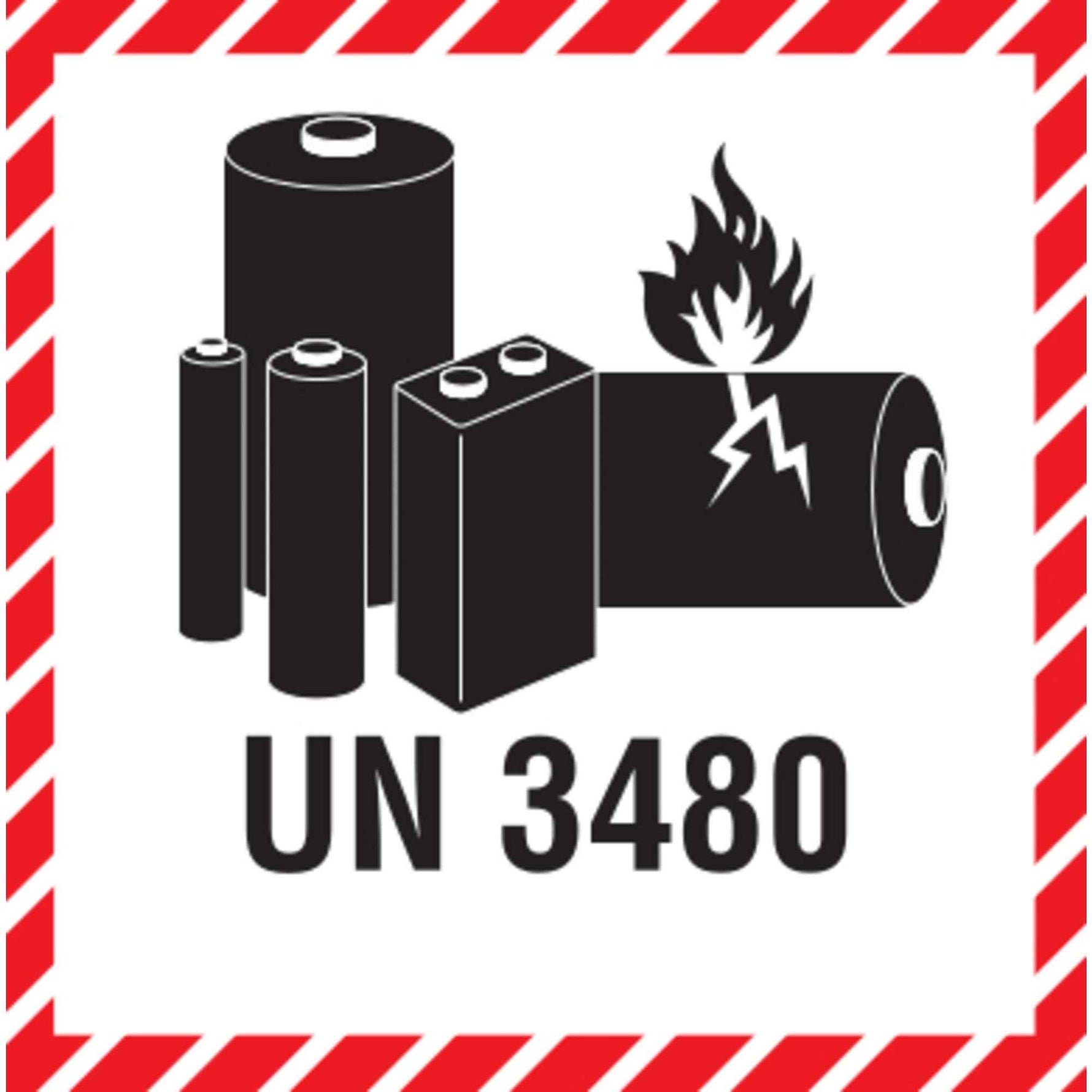 DR-Label Hinweisetikett Batterielabel