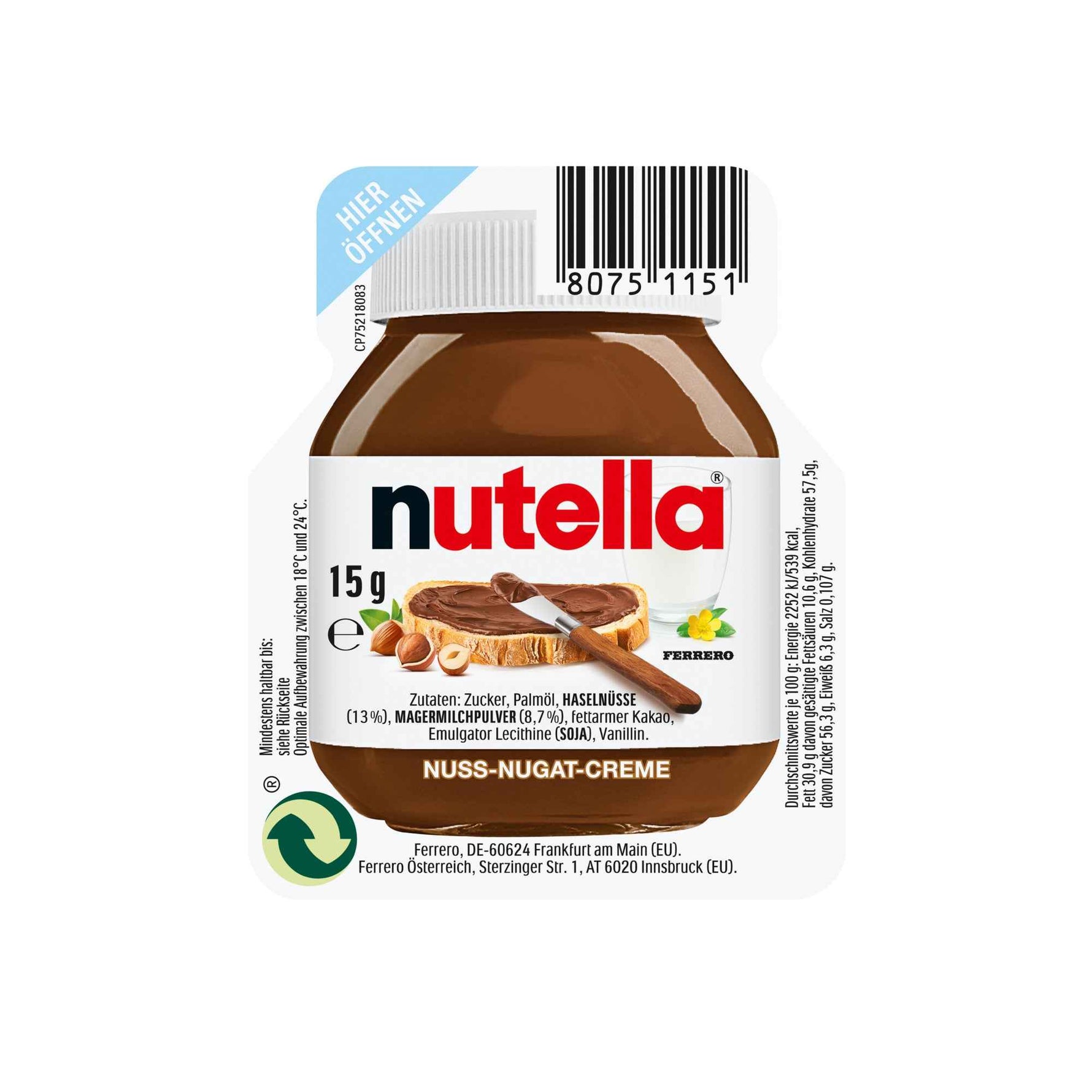 Nutella Brotaufstrich Nuss-Nugat-Creme