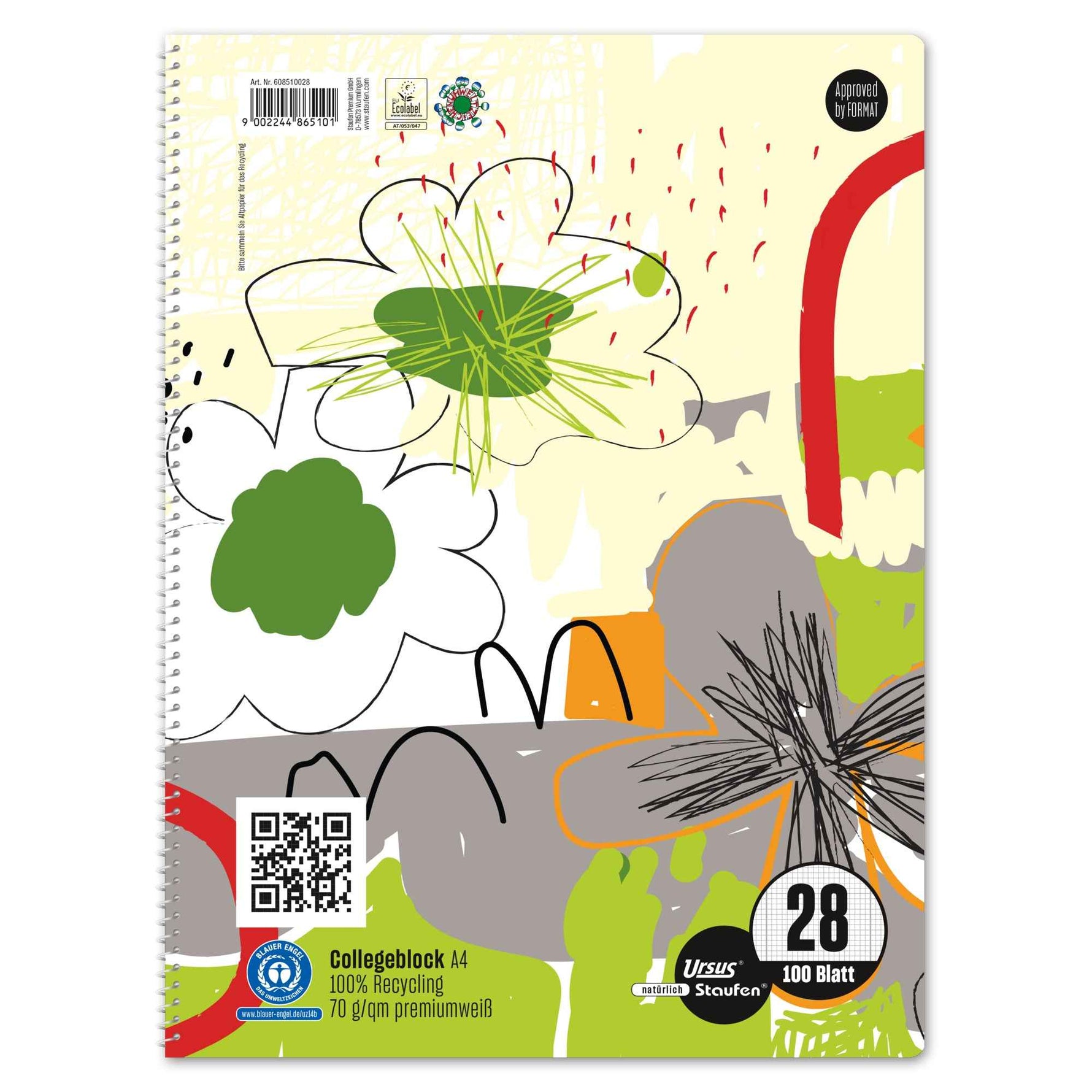 Staufen Collegeblock Style DIN A4 28 100 Bl.