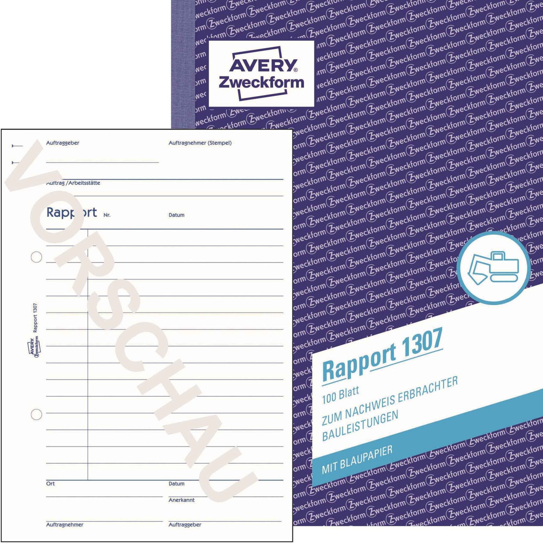 Avery Zweckform Bauformular 1307