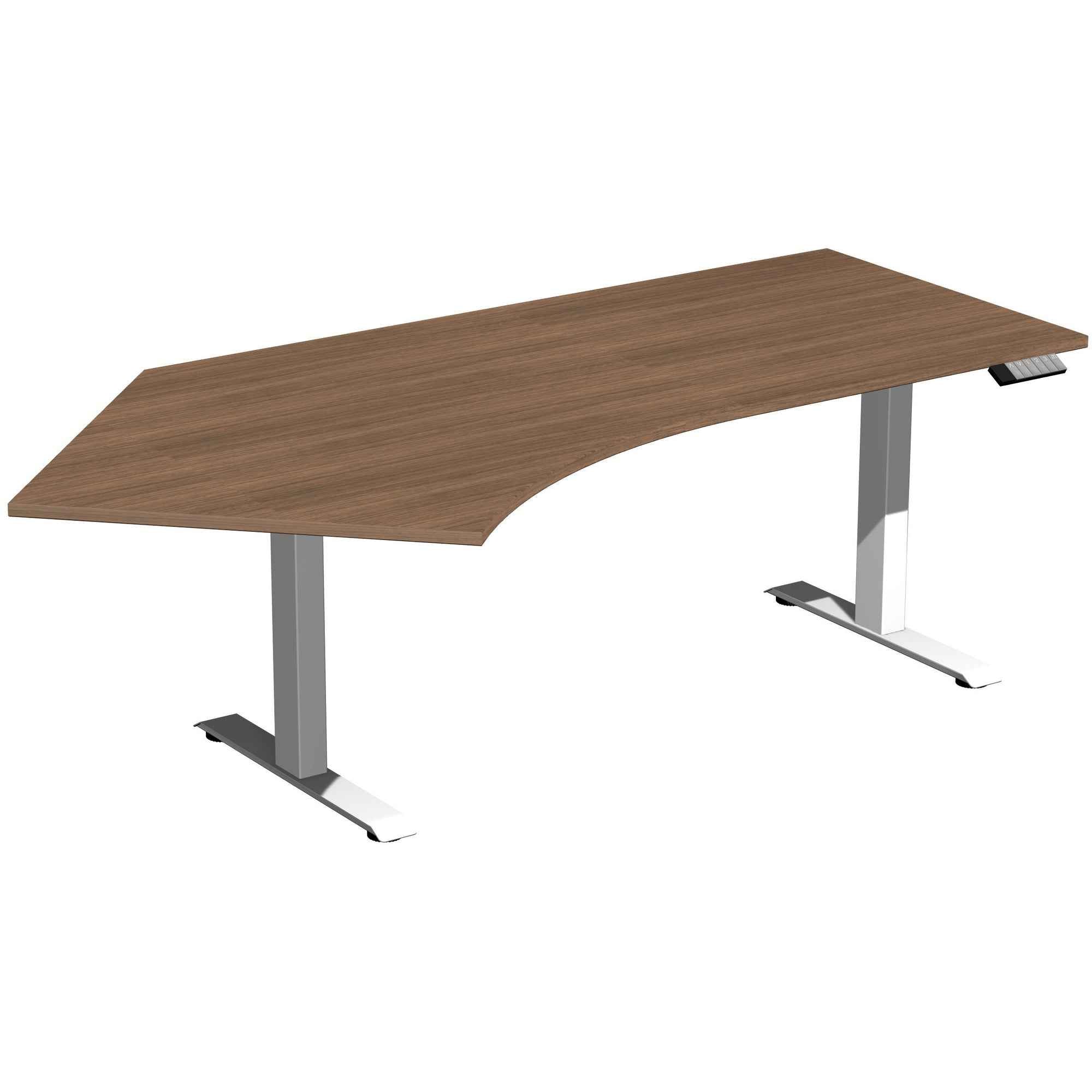 Geramöbel Schreibtisch Elevate Basic nussbaum weiß