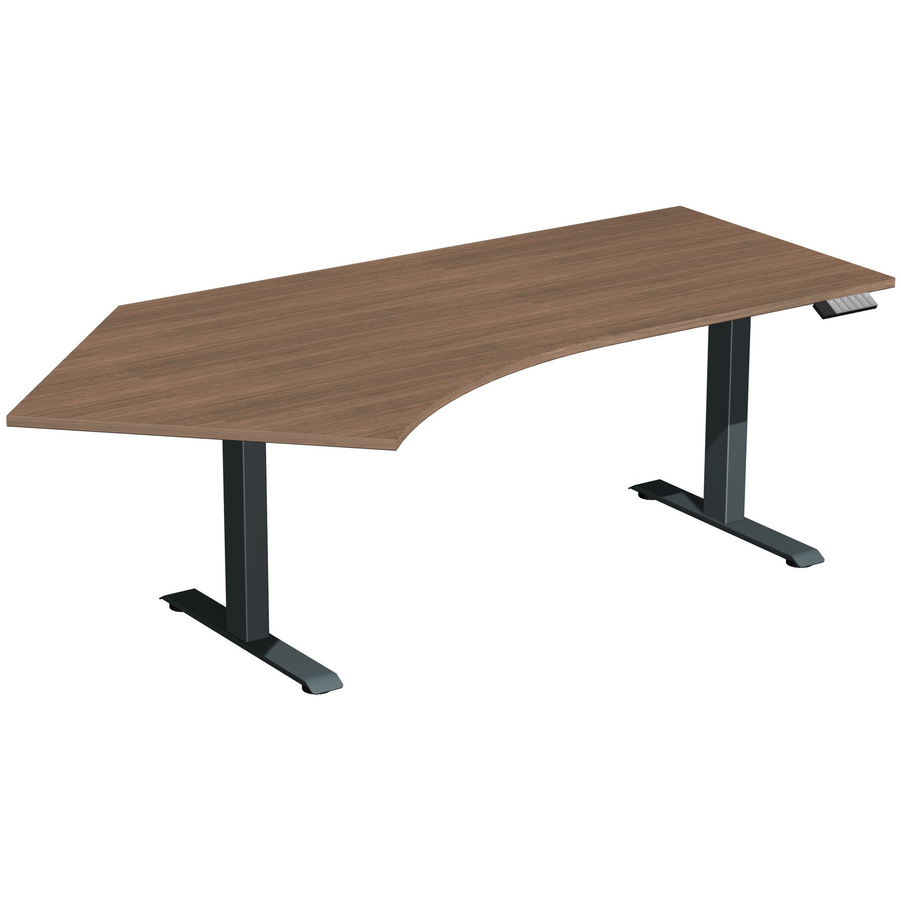 Geramöbel Schreibtisch Elevate Plus nussbaum anthrazit – Produktbild 2