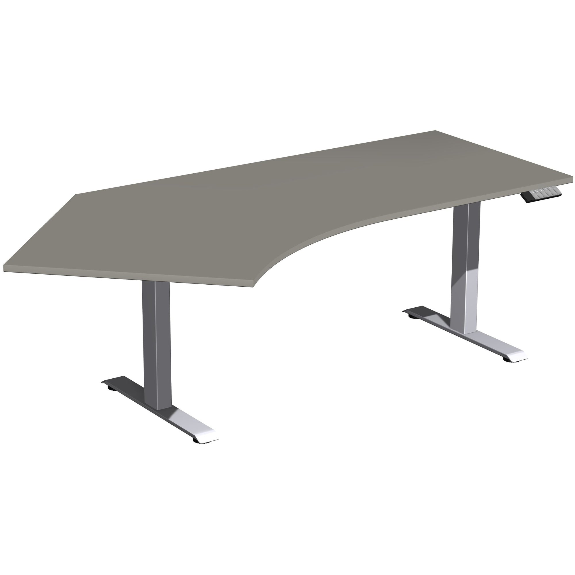 Geramöbel Schreibtisch Elevate Basic onyx silber