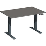 Geramöbel Schreibtisch Elevate Plus 1.200 x 630-1.280 x 800 mm (B x H x T) anthrazit – Produktbild 3