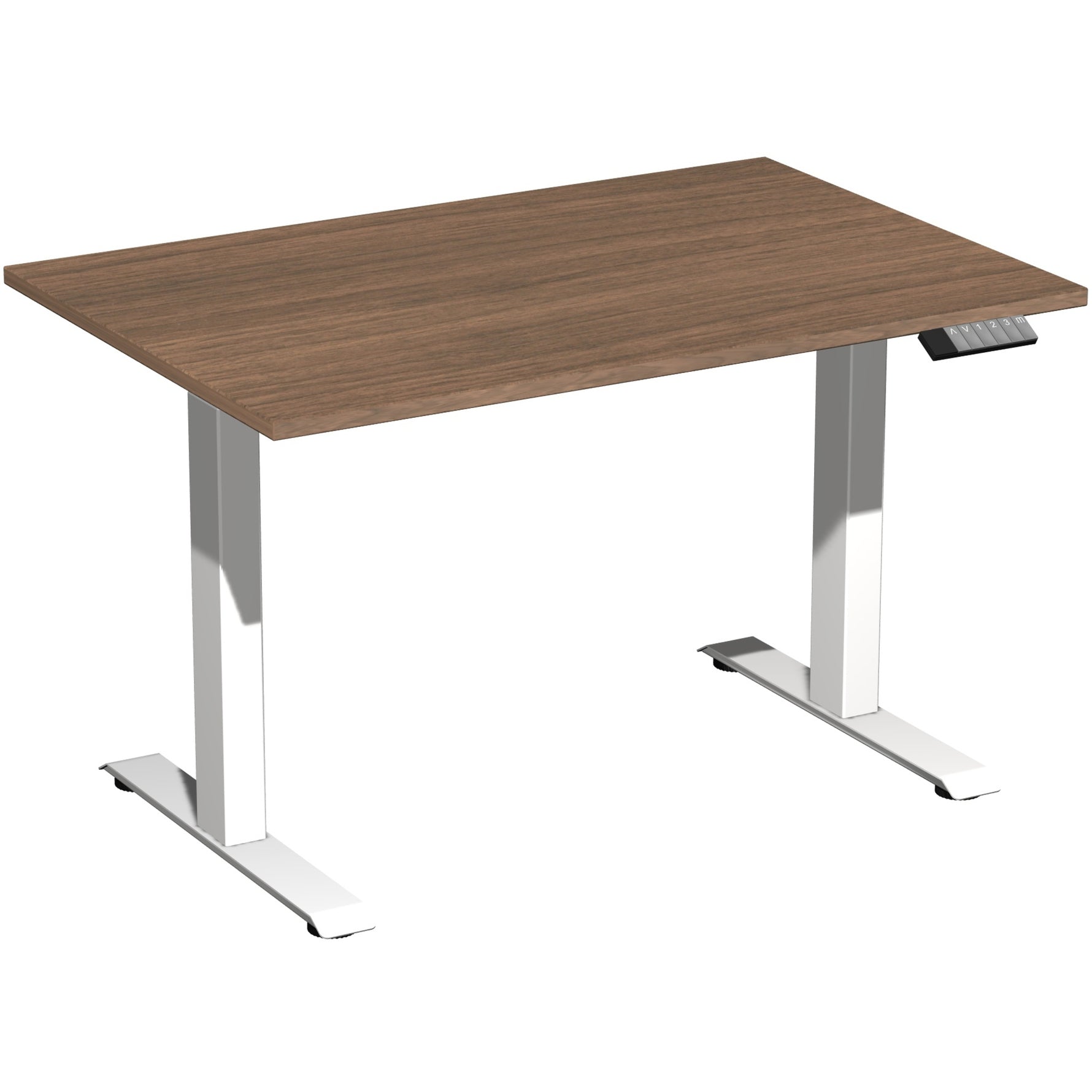 Geramöbel Schreibtisch Elevate Plus 1.200 x 630-1.280 x 800 mm (B x H x T) weiß – Produktbild 5