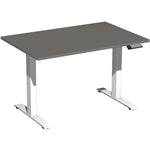 Geramöbel Schreibtisch Elevate Basic 1.200 x 730-1.230 x 800 mm (B x H x T) weiß – Produktbild 4
