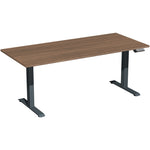 Geramöbel Schreibtisch Elevate Plus 1.800 x 630-1.280 x 800 mm (B x H x T) anthrazit – Produktbild 4