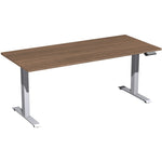 Geramöbel Schreibtisch Elevate Plus 1.800 x 630-1.280 x 800 mm (B x H x T) silber – Produktbild 4