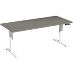 Geramöbel Schreibtisch Elevate Basic 1.800 x 730-1.230 x 800 mm (B x H x T) weiß – Produktbild 4