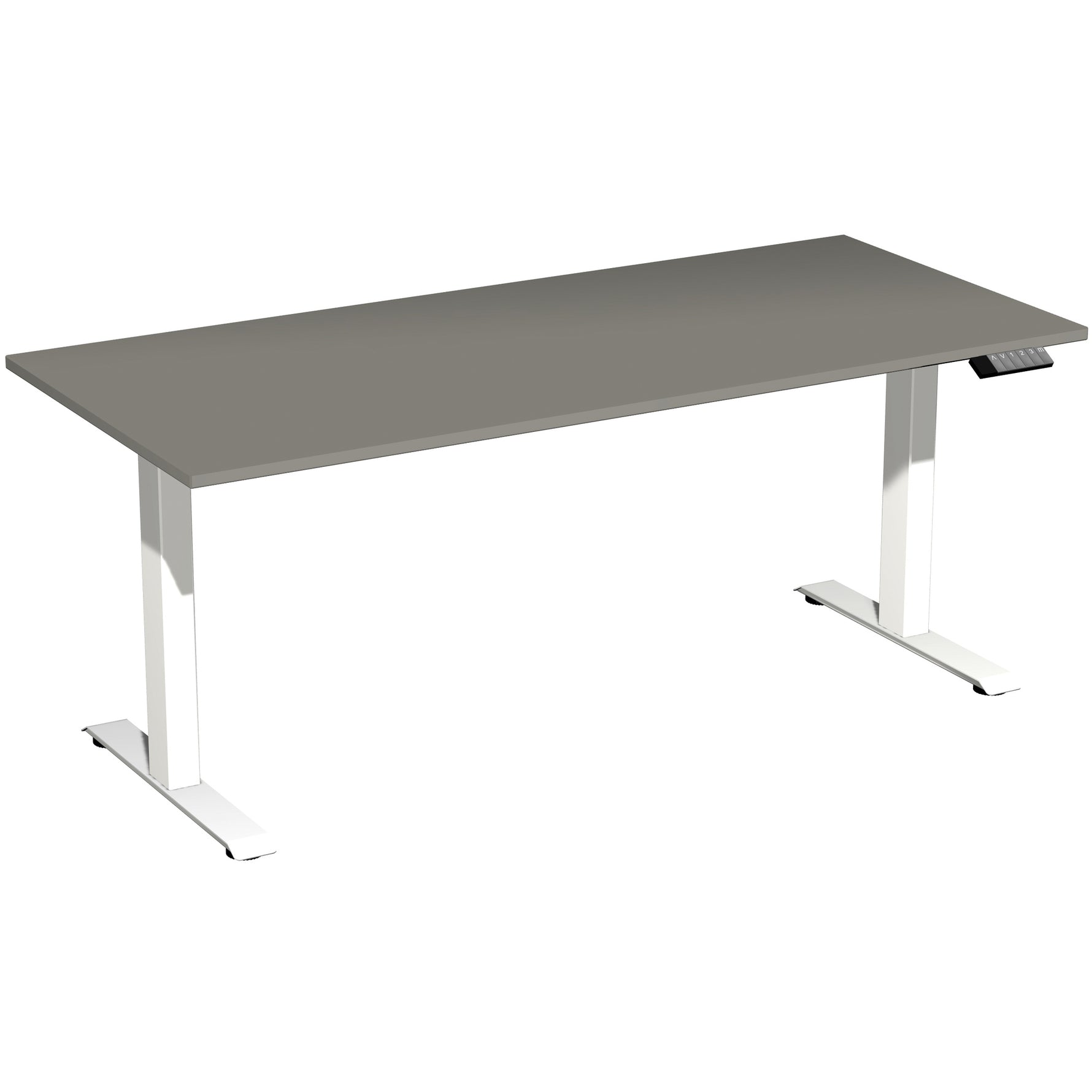Geramöbel Schreibtisch Elevate Plus 1.800 x 630-1.280 x 800 mm (B x H x T) weiß – Produktbild 2