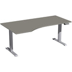 Geramöbel Schreibtisch Elevate Plus onyx silber