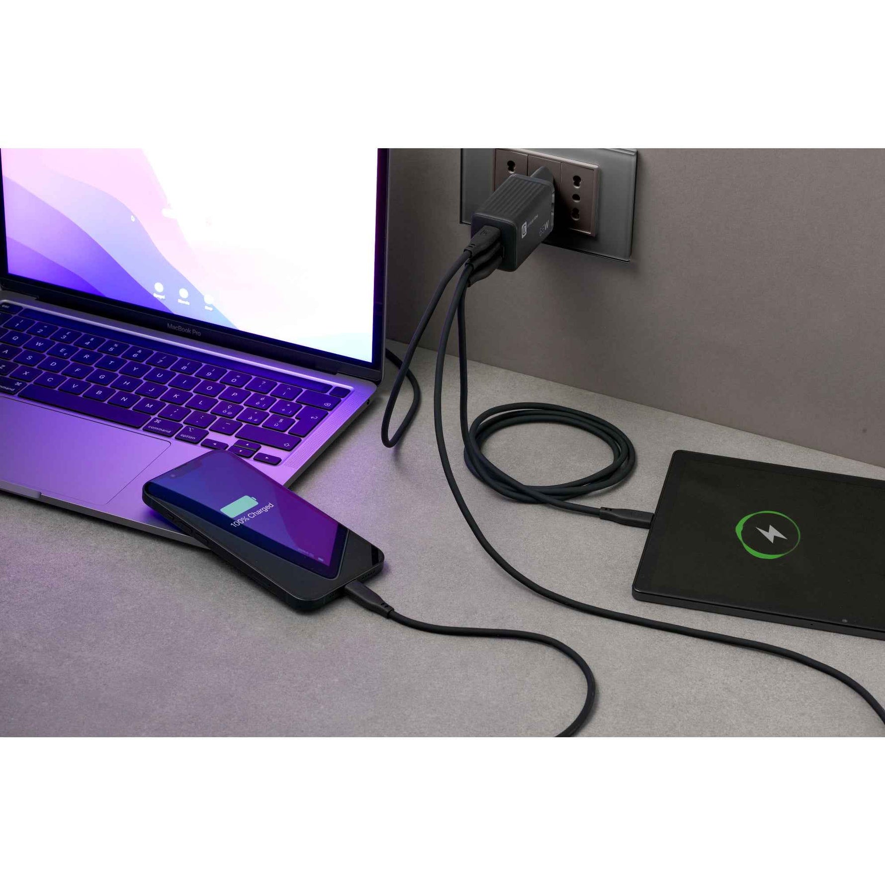 cellularline Ladegerät Kommunikationstechnik Multipower Micro 65 W