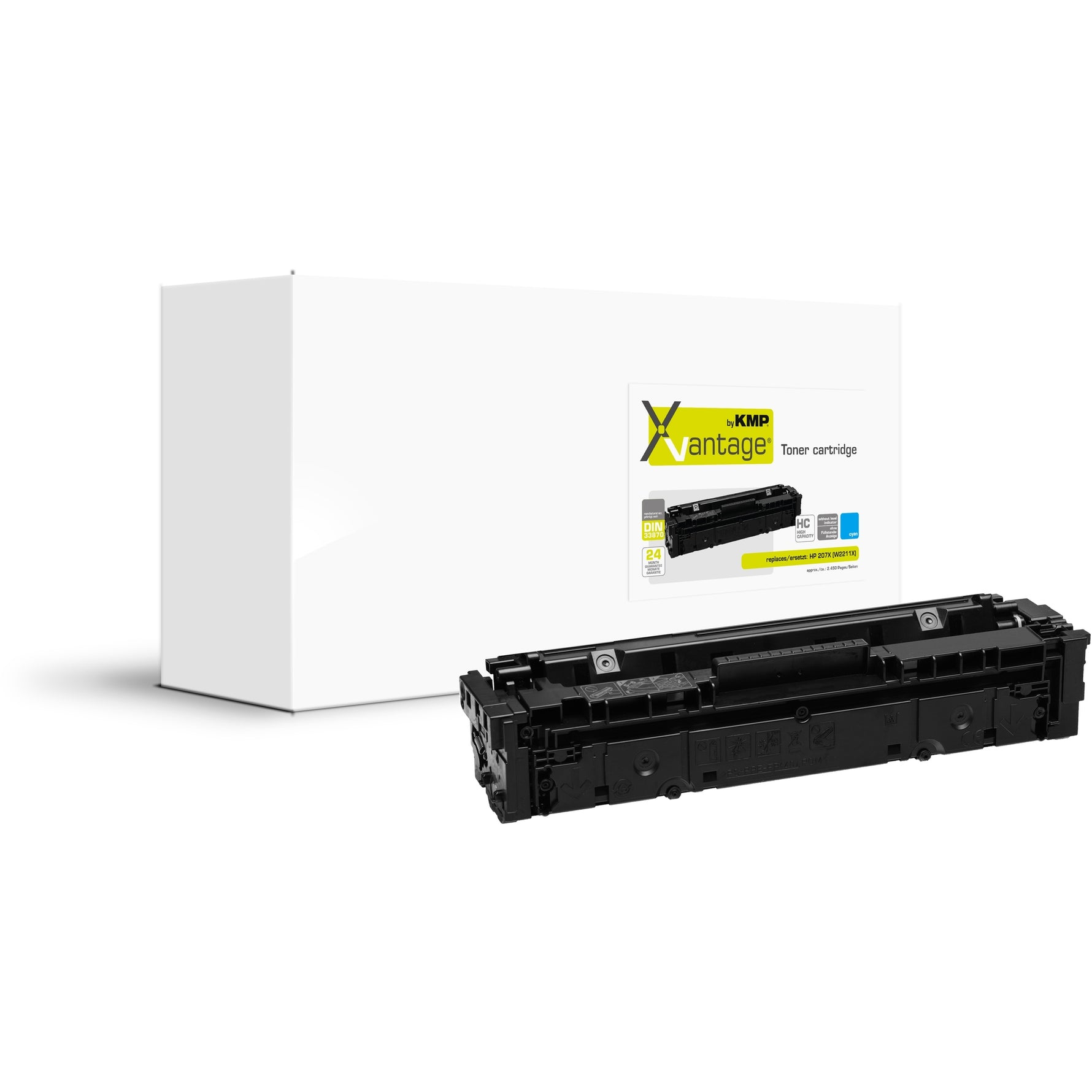 KMP Toner Kompatibel mit HP 207X cyan - Wiepa Bürofachpartner