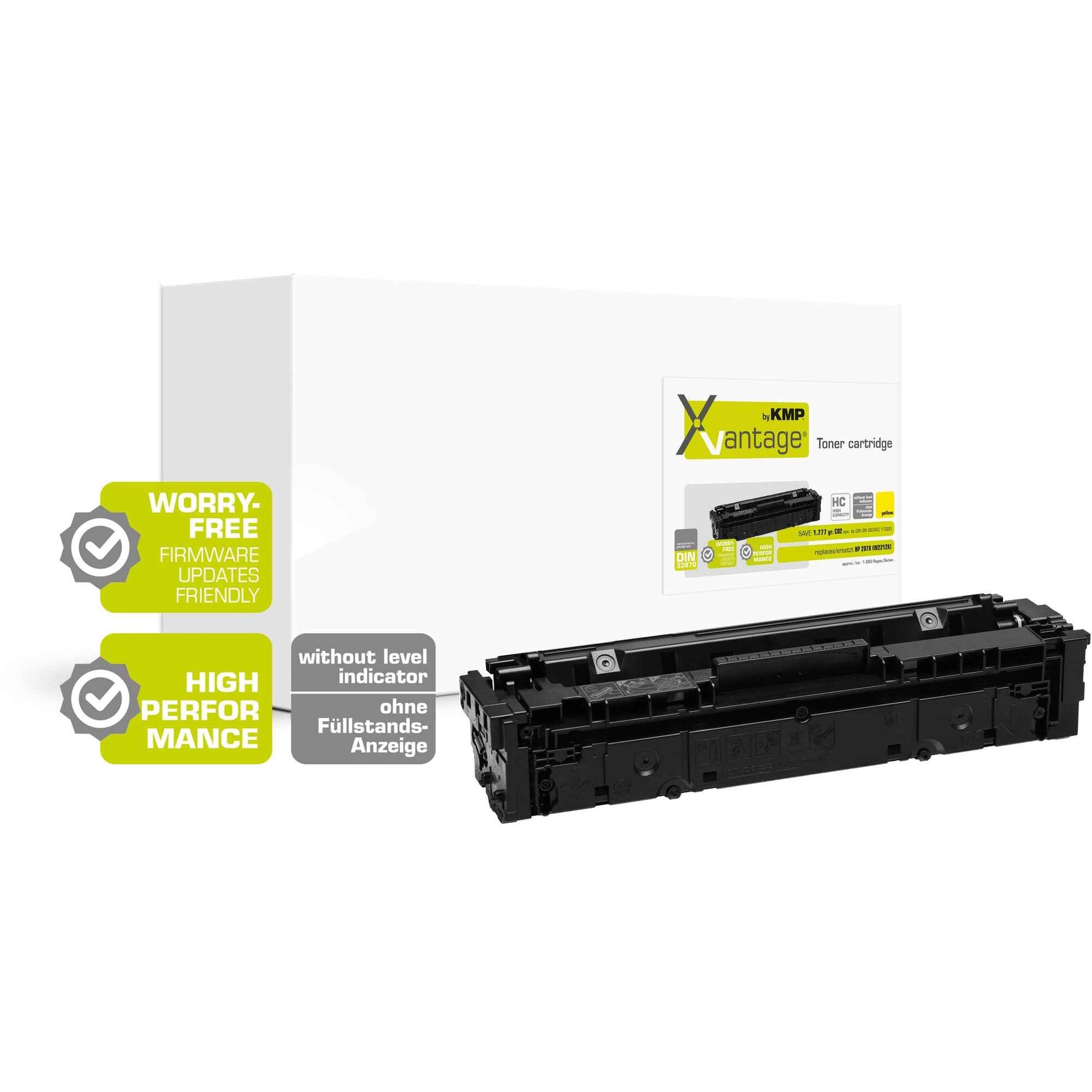 KMP Toner Kompatibel mit HP 207X gelb