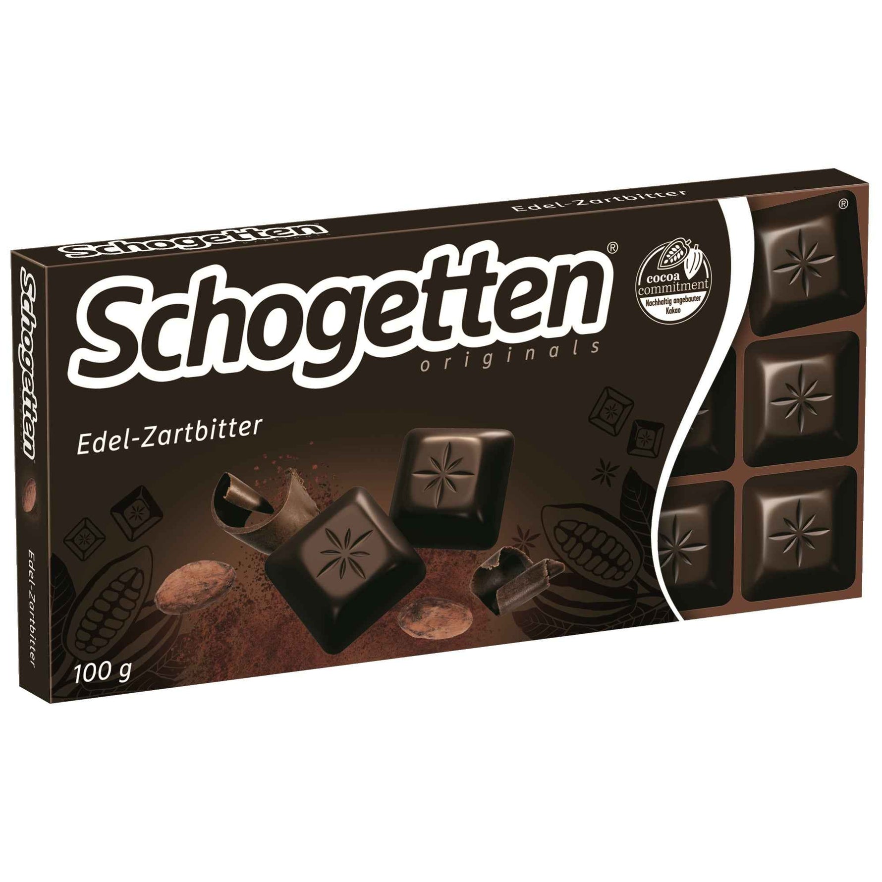 Schogetten Schokolade 100 g/Pack. Edel-Zartbitter