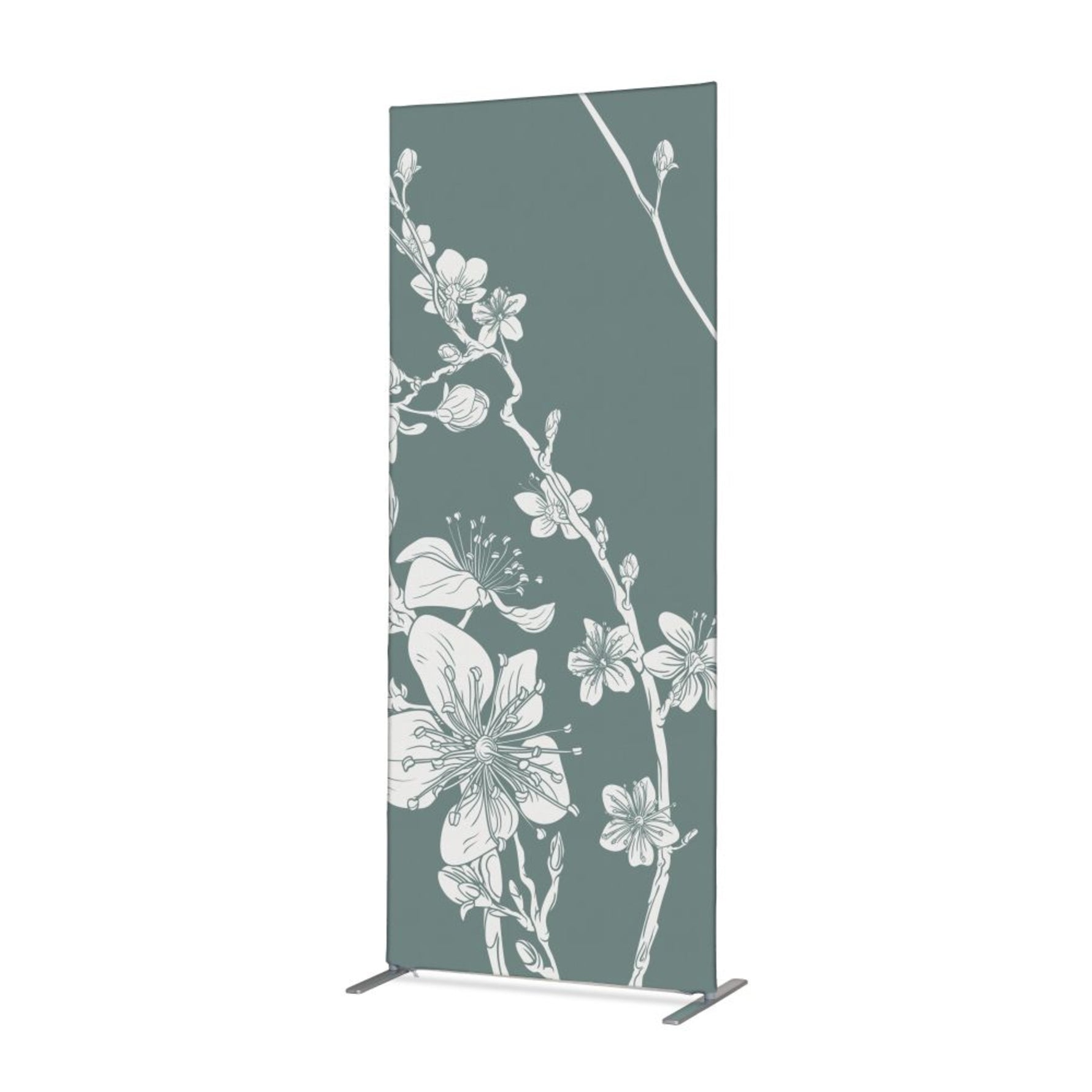 Showdown® Displays Trennwand Abstrakte Japanische Kirschblüte 100 x 200 x 45 cm (B x H x T) – Produktbild 5