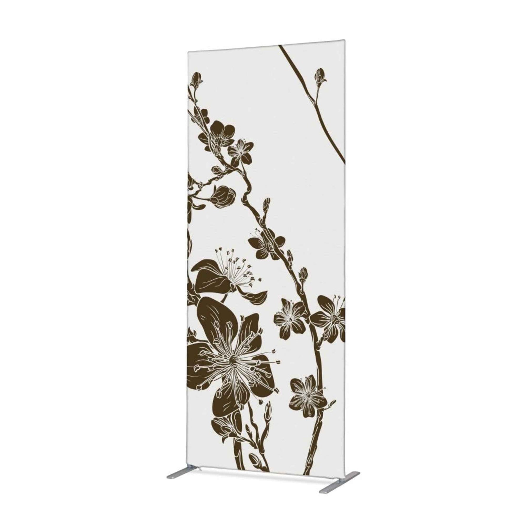 Showdown® Displays Trennwand Abstrakte Japanische Kirschblüte 85 x 200 x 45 cm (B x H x T)