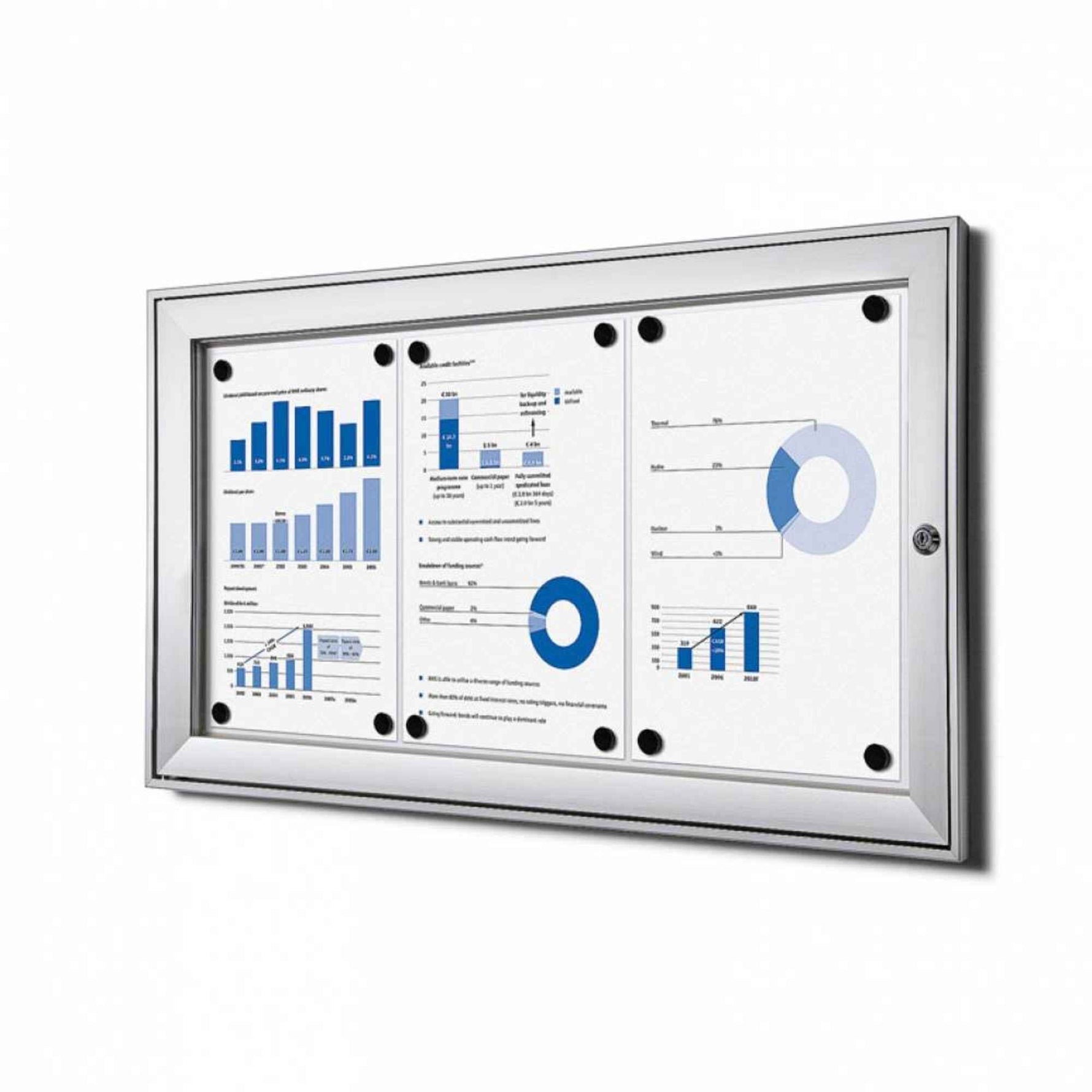 Showdown® Displays Schaukasten 3 x DIN A4