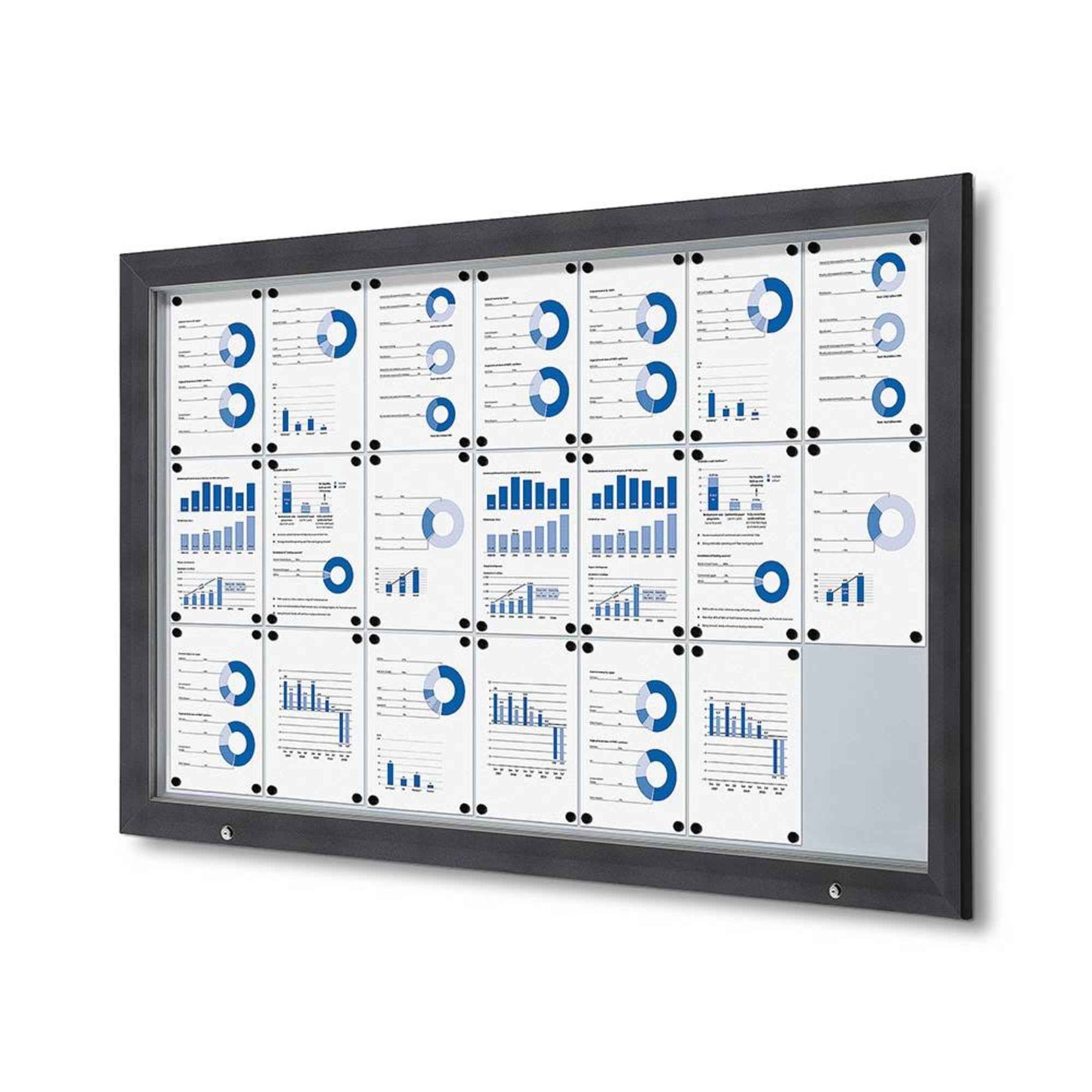 Showdown® Displays Schaukasten Outdoor 21 x DIN A4