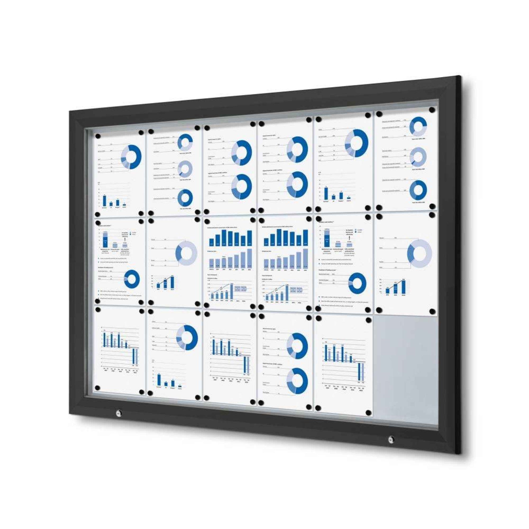 Showdown® Displays Schaukasten Outdoor 18 x DIN A4
