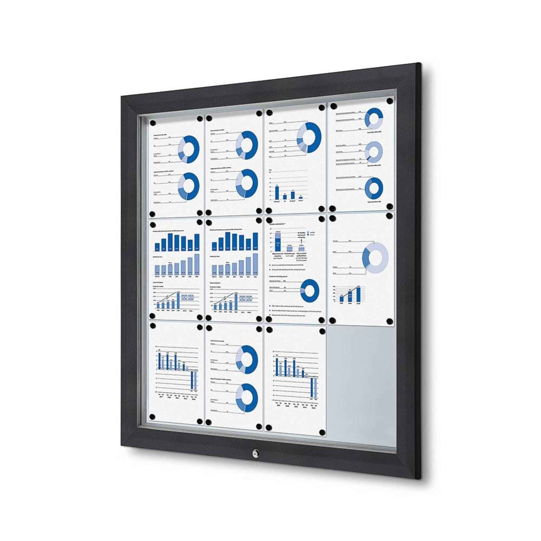 Showdown® Displays Schaukasten Outdoor 12 x DIN A4