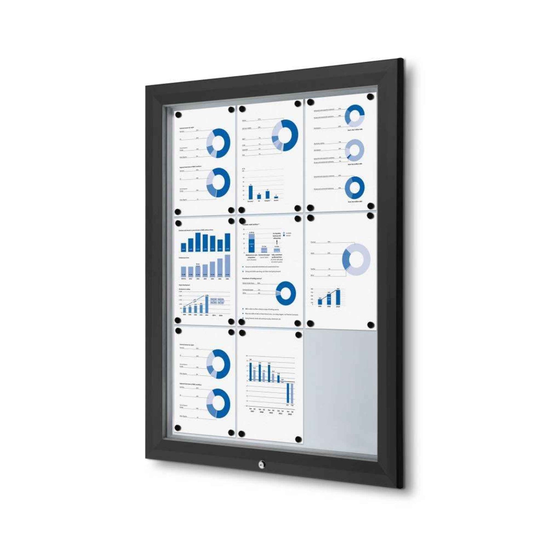 Showdown® Displays Schaukasten Outdoor 9 x DIN A4