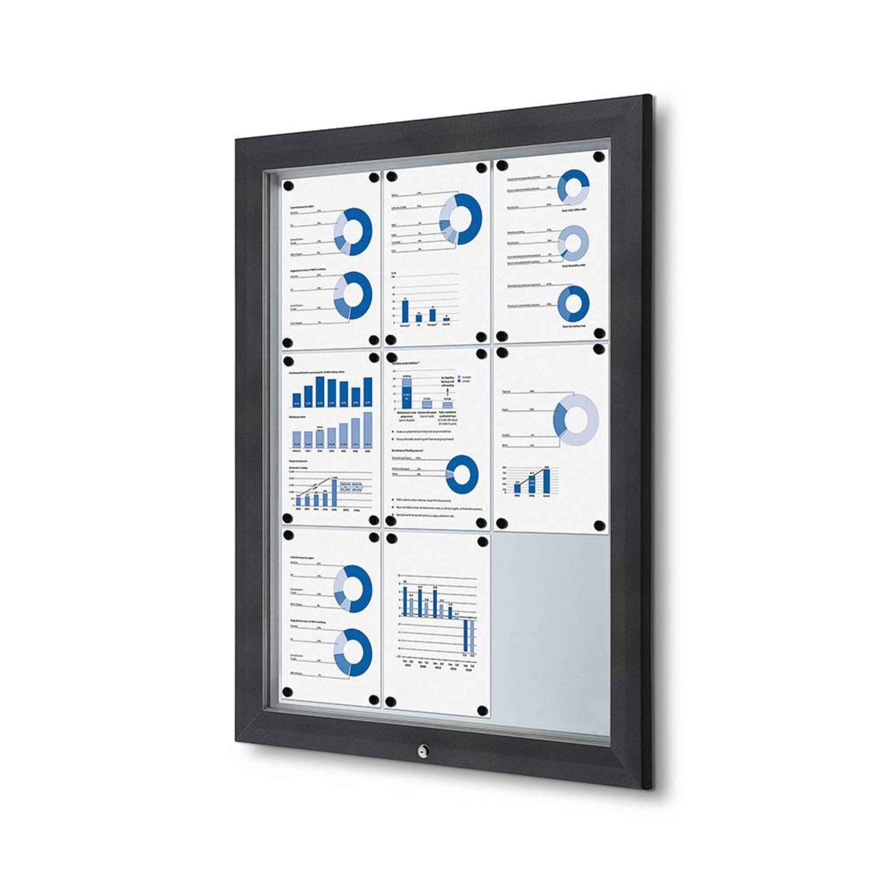 Showdown® Displays Schaukasten Outdoor 9 x DIN A4