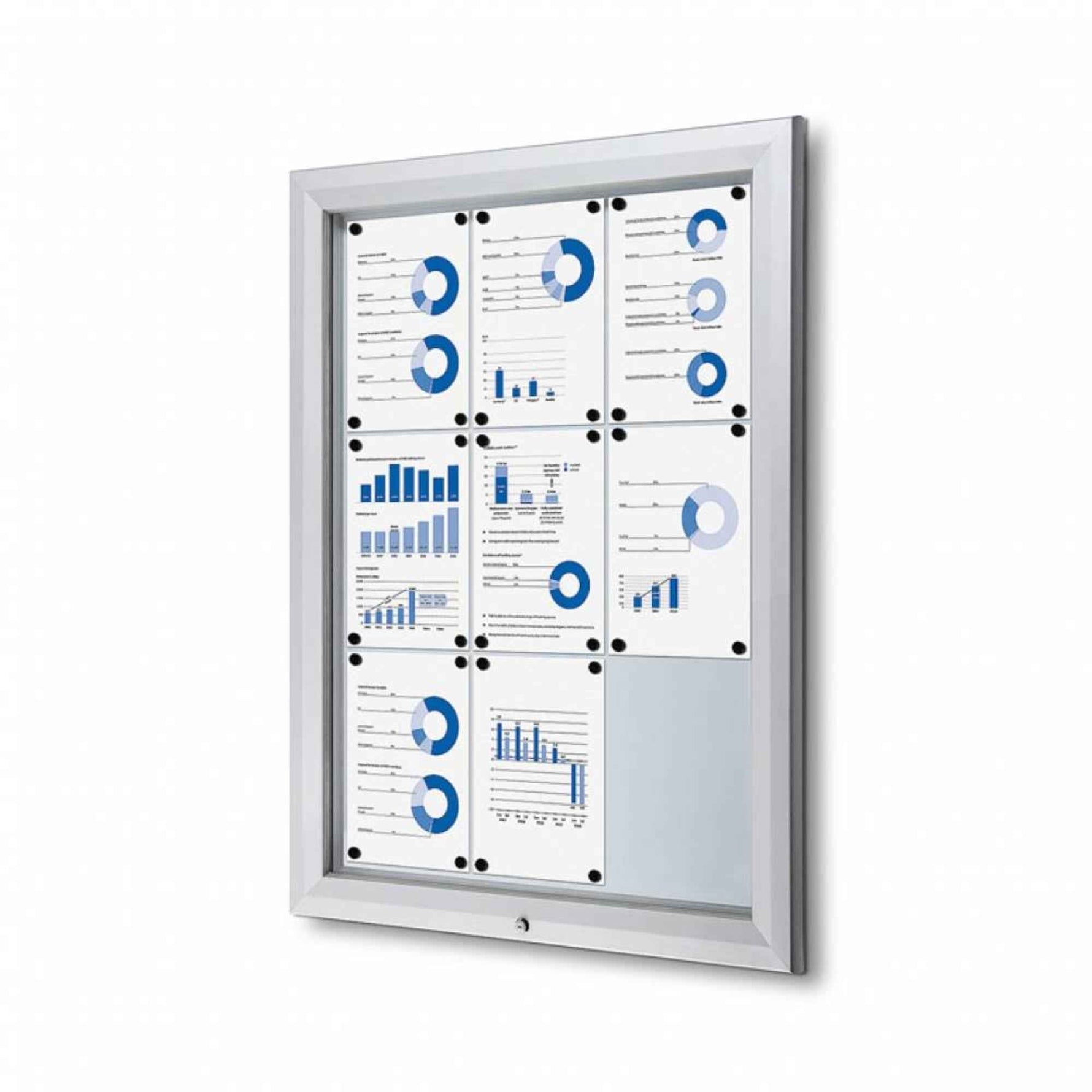 Showdown® Displays Schaukasten Outdoor 9 x DIN A4