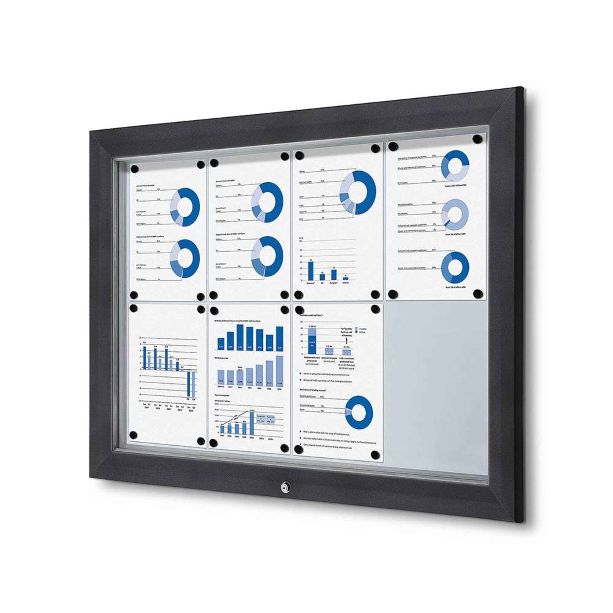 Showdown® Displays Schaukasten Outdoor 8 x DIN A4