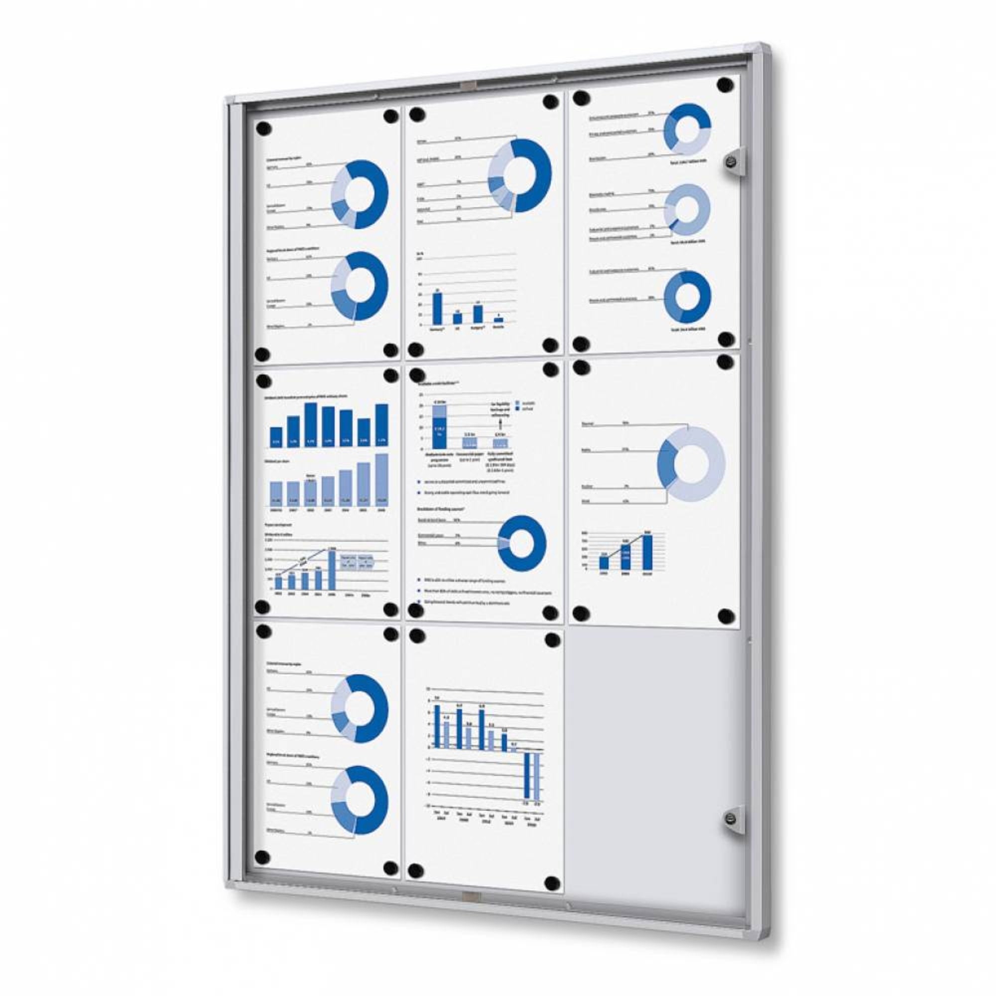 Showdown® Displays Schaukasten Economy 9 x DIN A4 - Wiepa Bürofachpartner