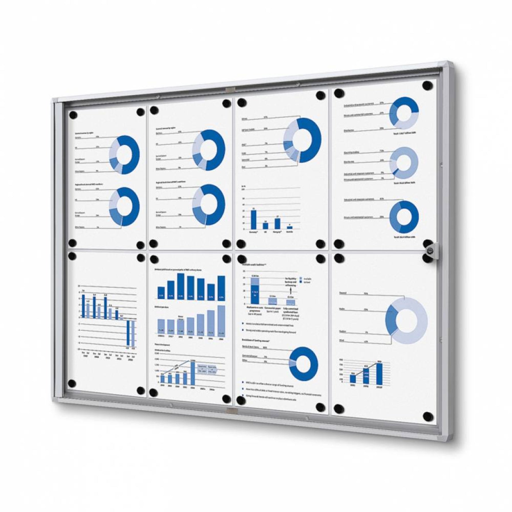 Showdown® Displays Schaukasten Economy 8 x DIN A4 - Wiepa Bürofachpartner