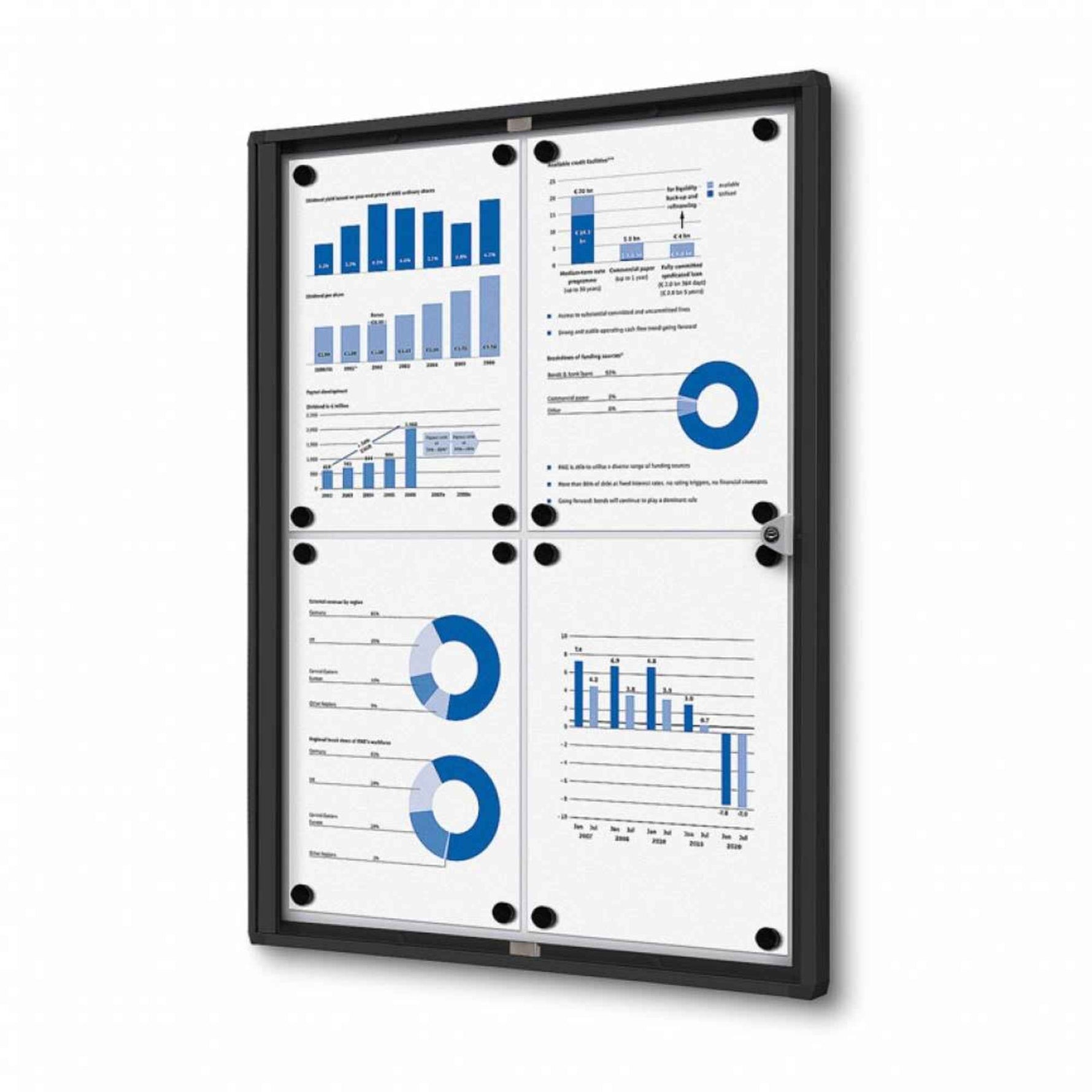 Showdown® Displays Schaukasten Economy 4 x DIN A4