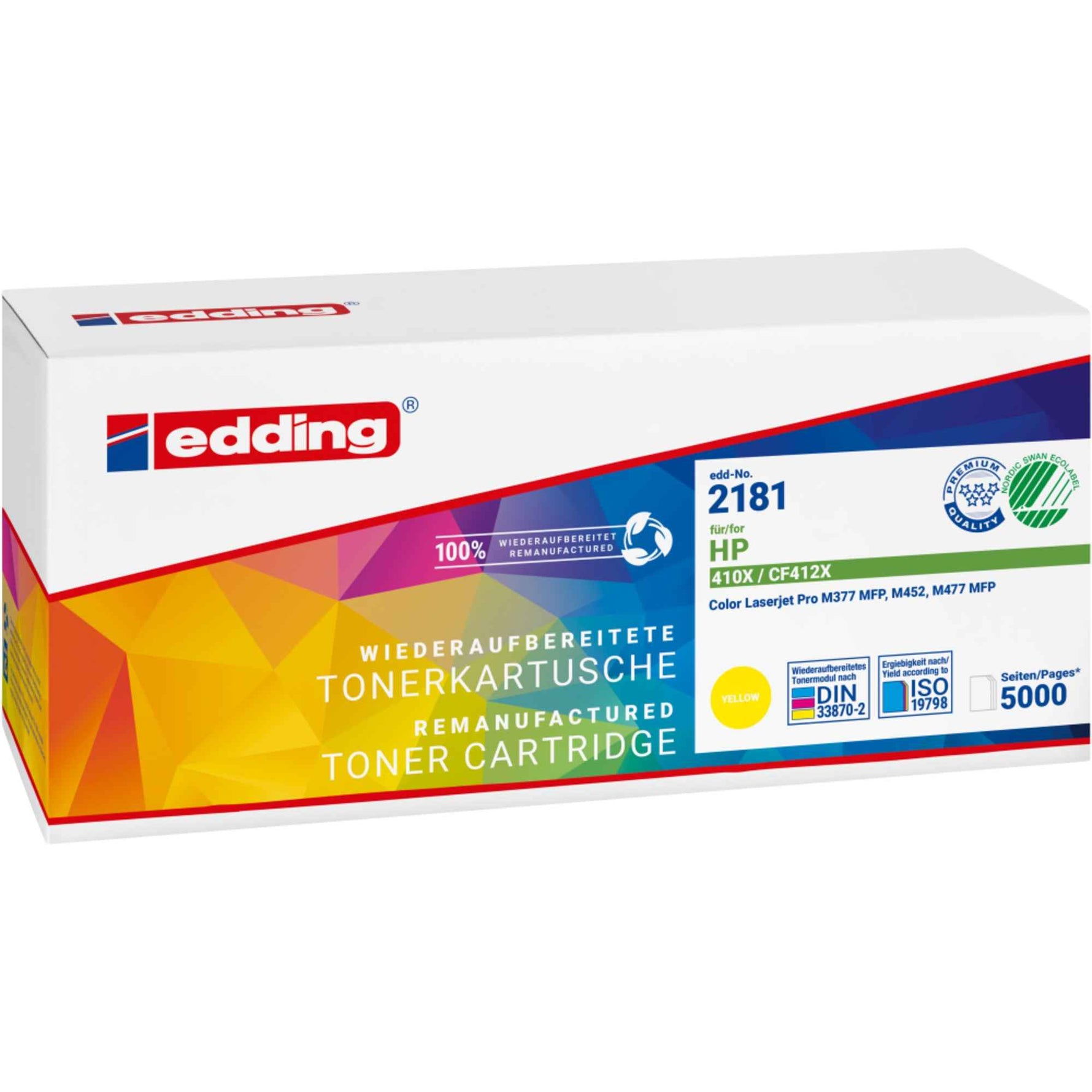 edding Toner Kompatibel mit HP 410X gelb