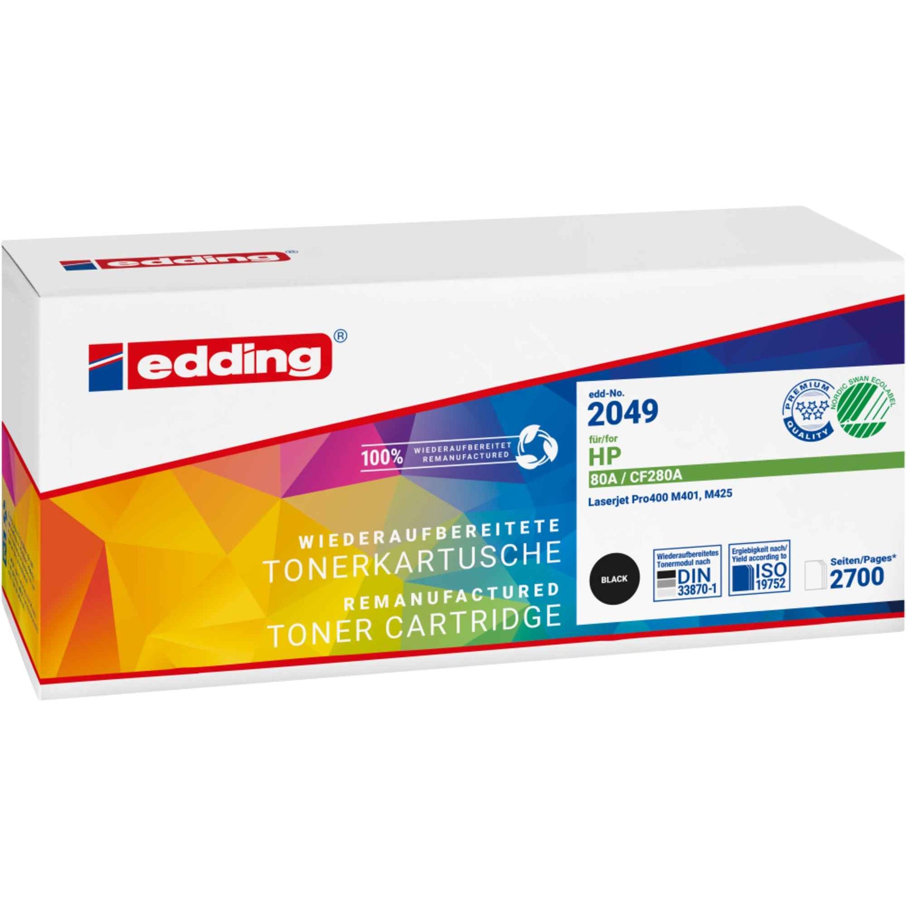 edding Toner schwarz Kompatibel mit HP 80A