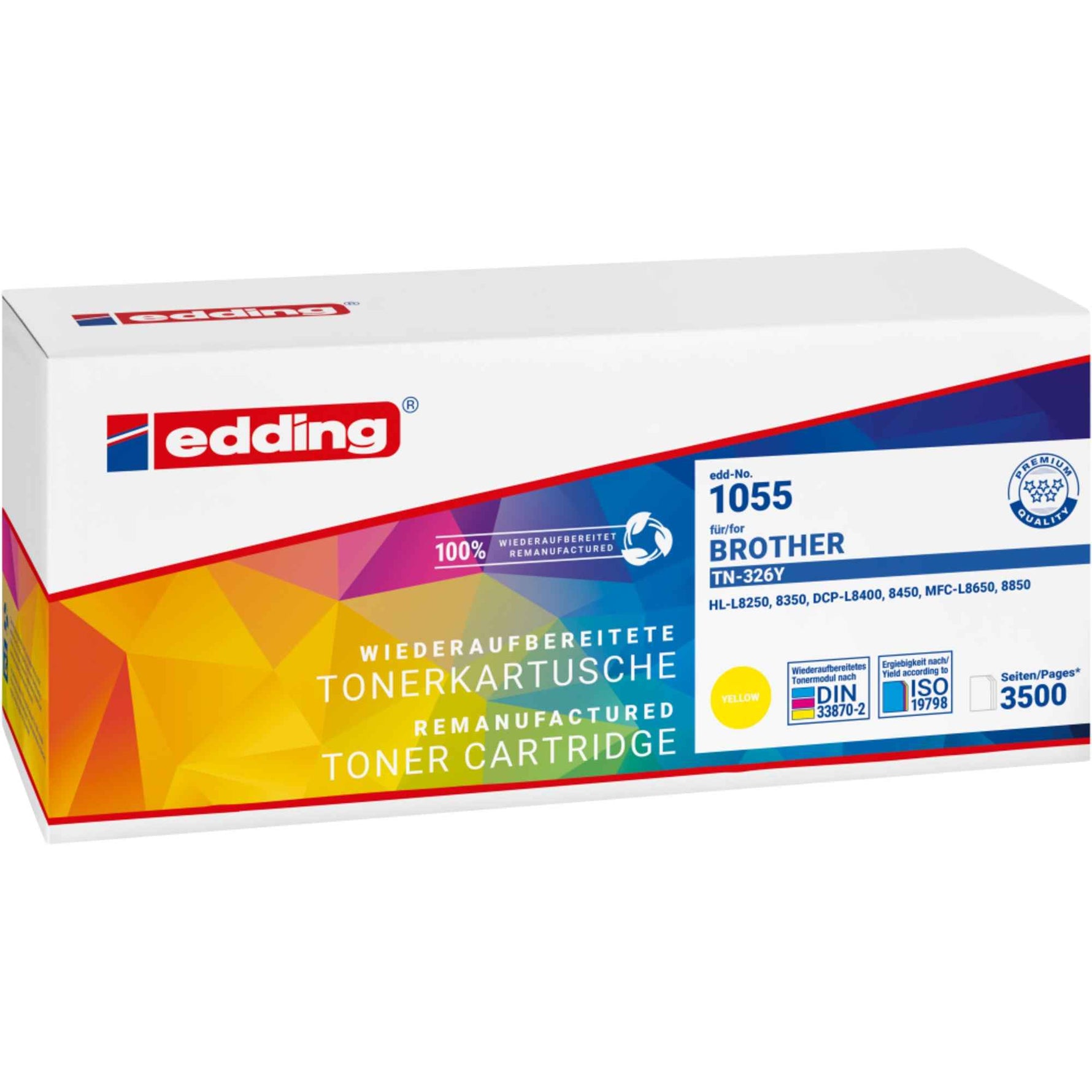 edding Toner Kompatibel mit Brother TN-326Y gelb