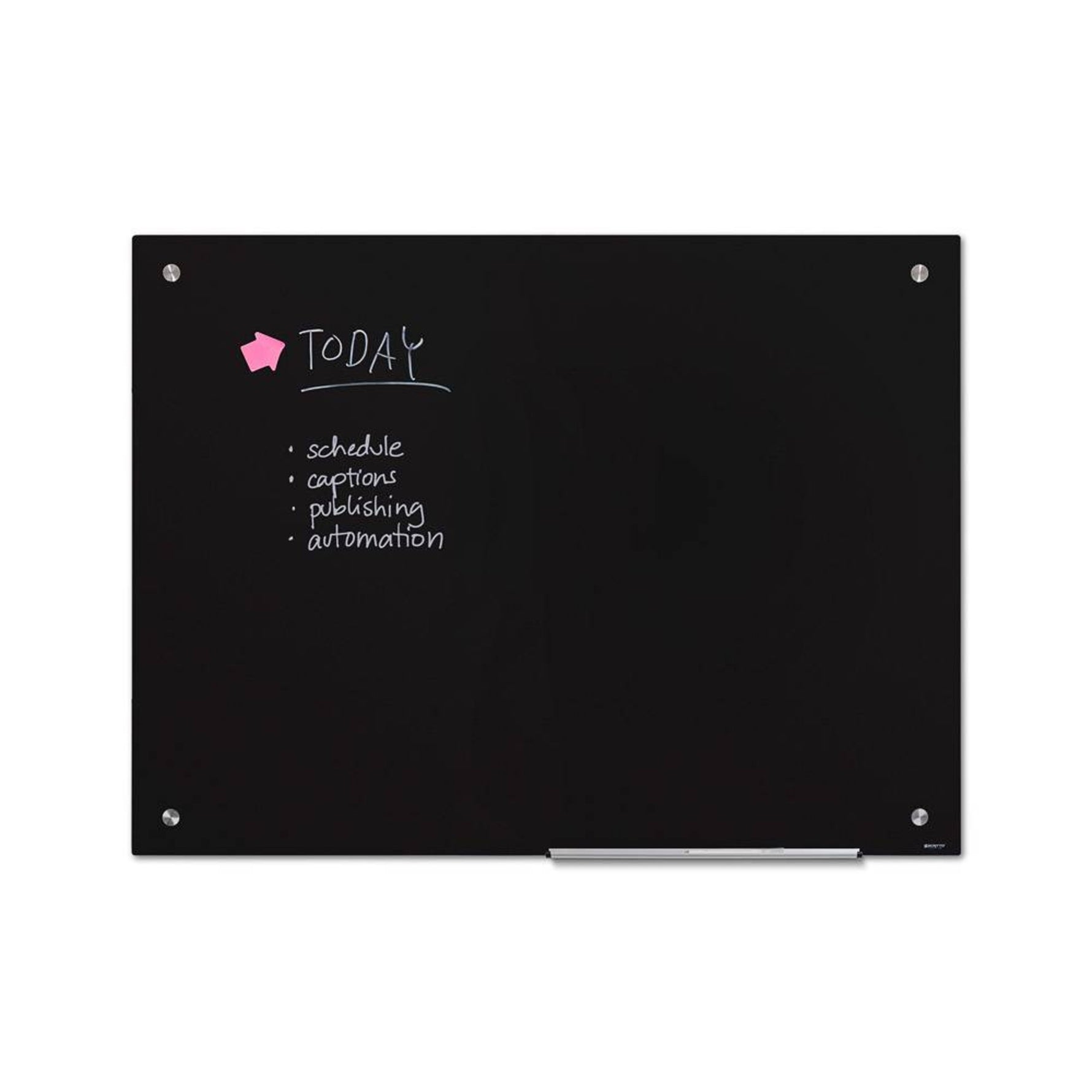 Showdown® Displays Glasboard Scritto® schwarz - Wiepa Bürofachpartner