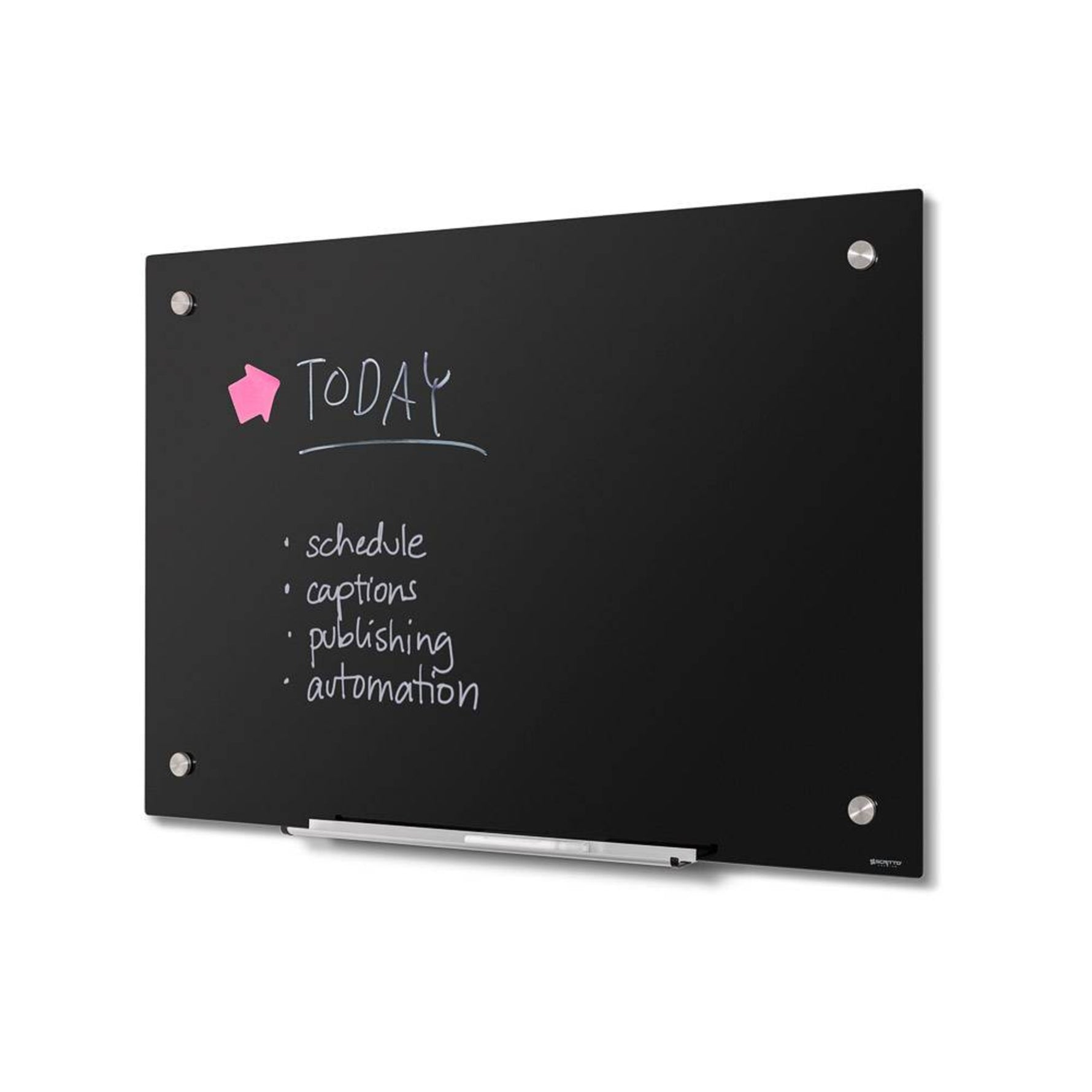 Showdown® Displays Glasboard Scritto® schwarz - Wiepa Bürofachpartner
