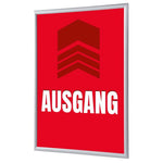 Showdown® Displays Bilderwechselrahmen DIN A4 Ausgang