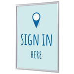 Showdown® Displays Bilderwechselrahmen DIN A1 Sign in here – Produktbild 2