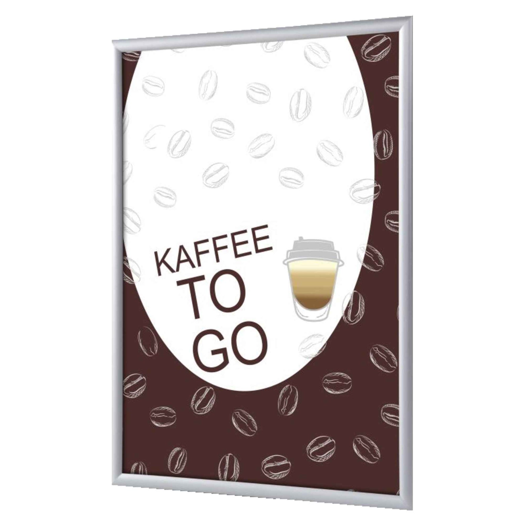 Showdown® Displays Bilderwechselrahmen DIN A4 Kaffee To Go