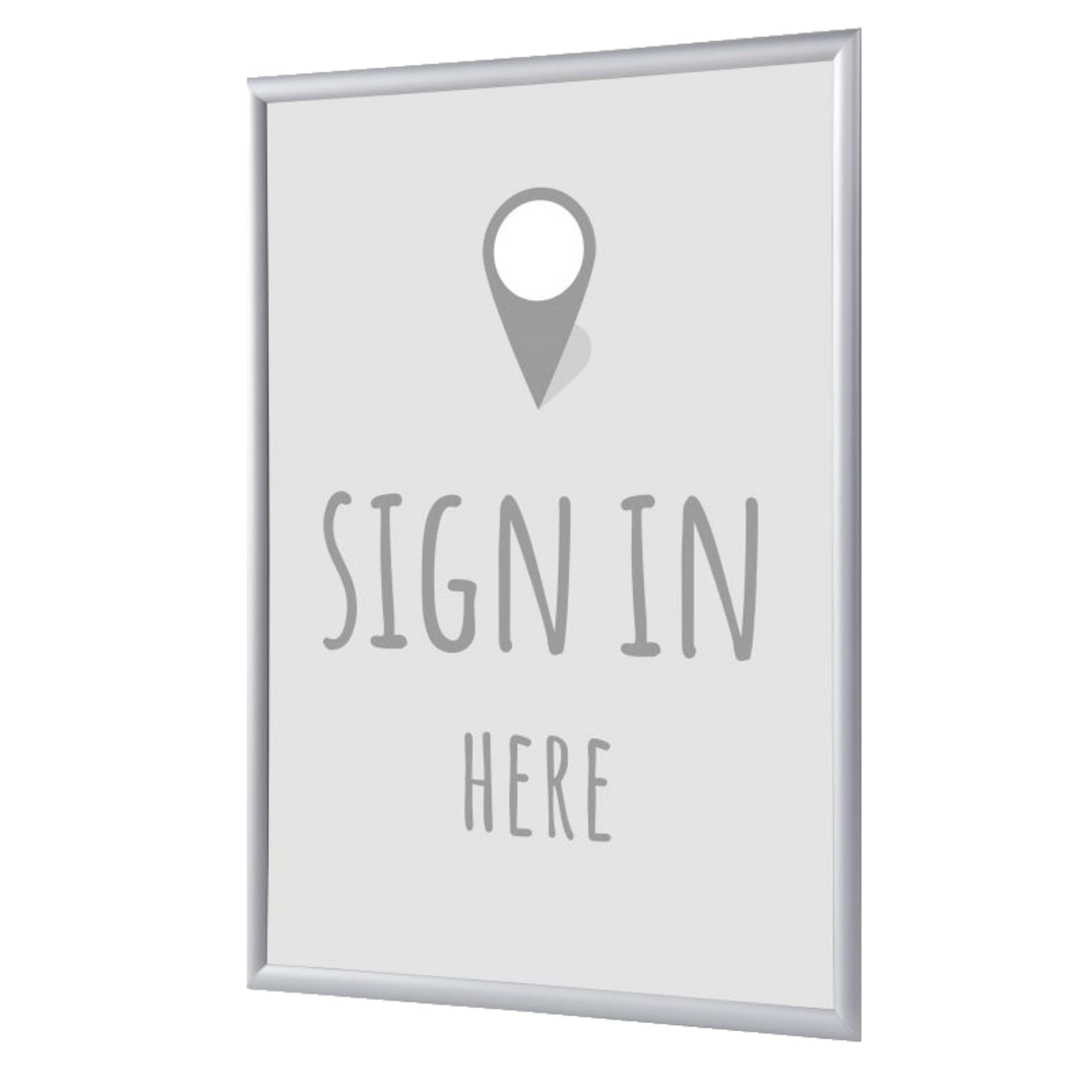 Showdown® Displays Bilderwechselrahmen DIN A4 Sign in here – Produktbild 3
