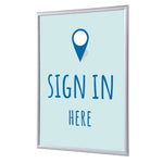 Showdown® Displays Bilderwechselrahmen DIN A4 Sign in here – Produktbild 2