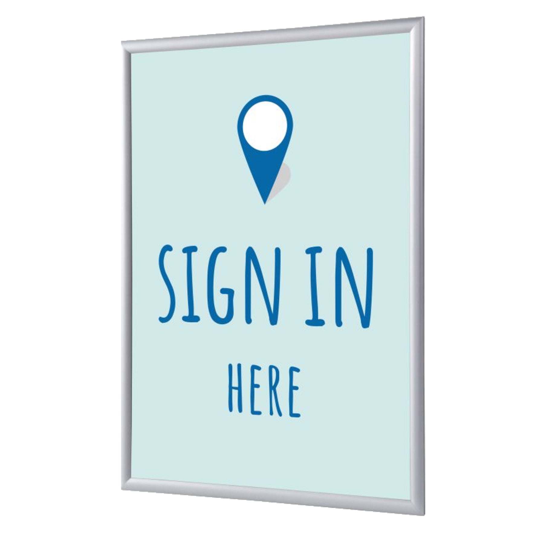 Showdown® Displays Bilderwechselrahmen DIN A4 Sign in here – Produktbild 2
