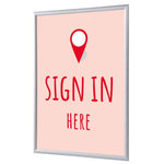 Showdown® Displays Bilderwechselrahmen DIN A4 Sign in here
