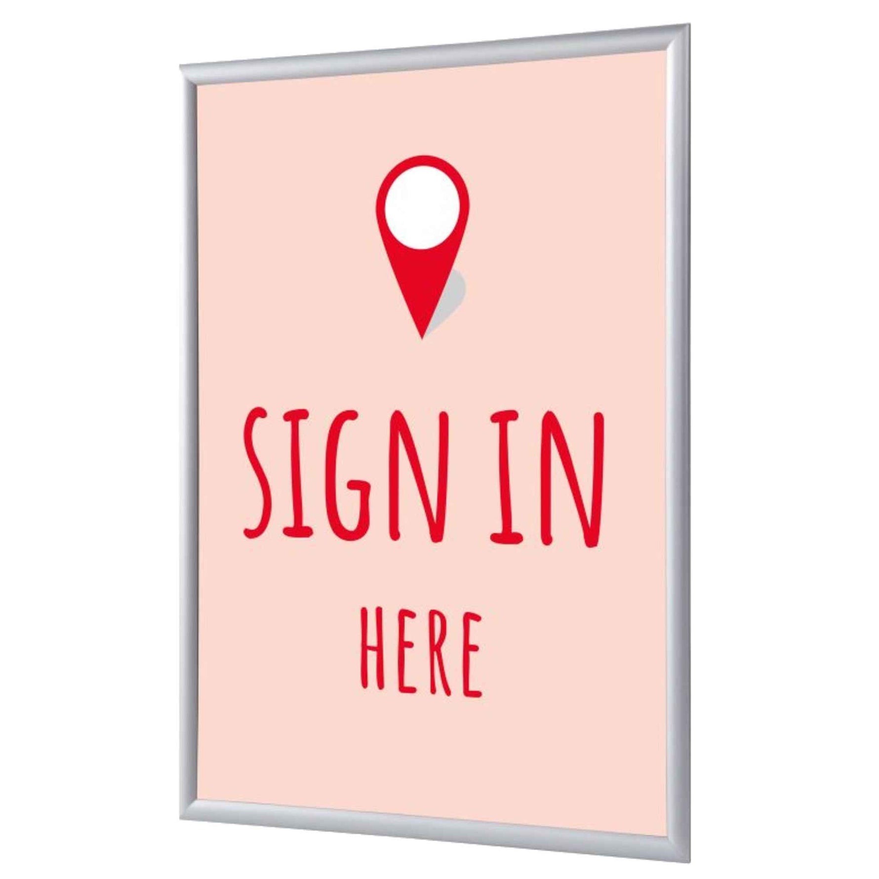 Showdown® Displays Bilderwechselrahmen DIN A4 Sign in here
