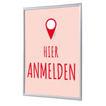 Showdown® Displays Bilderwechselrahmen DIN A4 Hier Anmelden