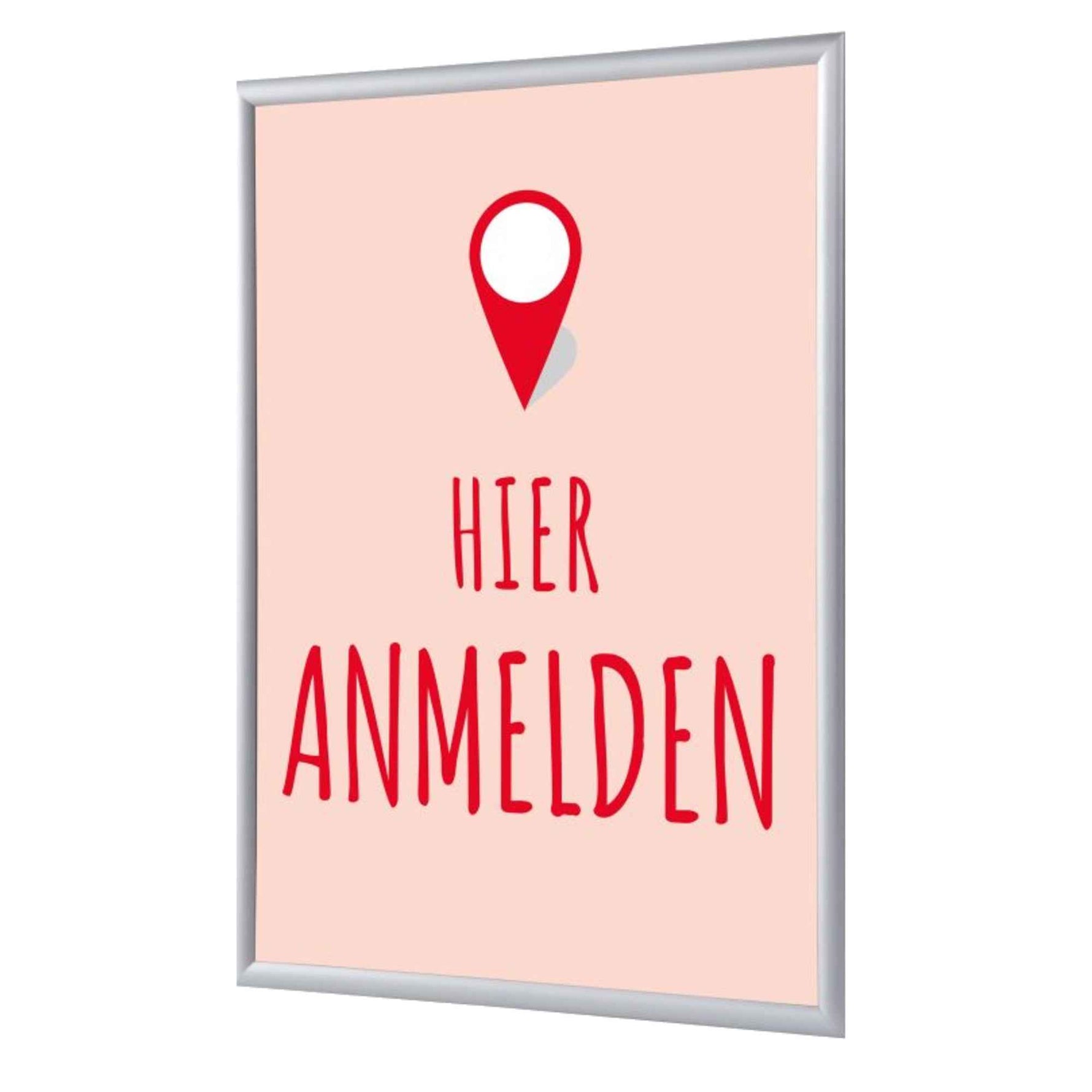 Showdown® Displays Bilderwechselrahmen DIN A4 Hier Anmelden